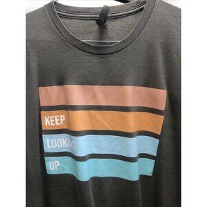 Next Level Apparel Men's T shirt "keep Looking Up” Gray - Size XL